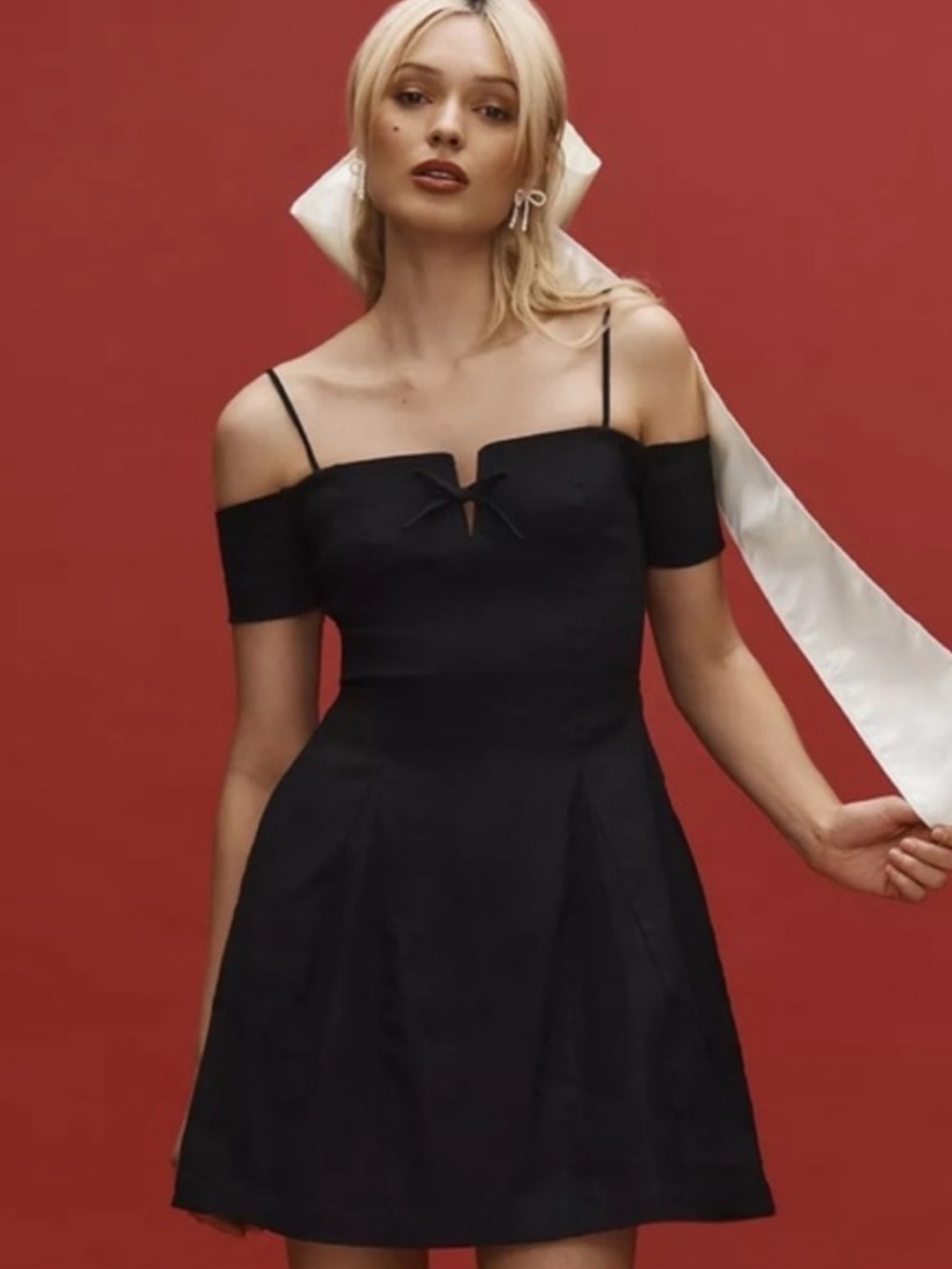 Maeve off the shoulder mini dress